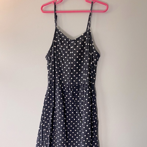 H&M Dresses & Skirts - Navy Blue Polka Dot Sundress - H&M - xs
